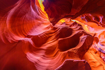 View inside Upper Antelope Slot Canyon
