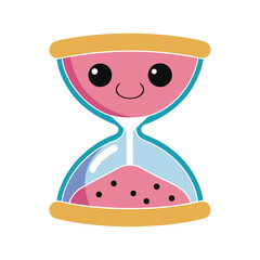 illustration of hourglass