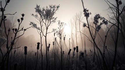 Obraz premium natural landscape forest mountains rivers