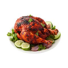 Tandoori turkey on transparent  background