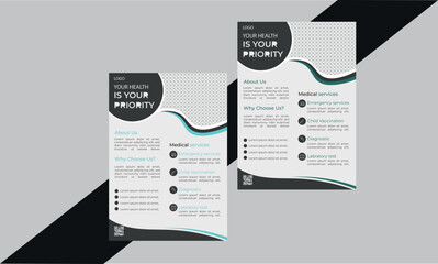 Creative And Modern Medical Flyer Template For Your Medical.