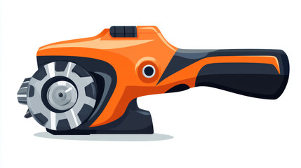 Naklejka premium Angle grinder icon. Angle grinder icon on a white background, isolated. The icon has three uses in applications and websites. Vector illustration. Angle grinder icon on a white background.