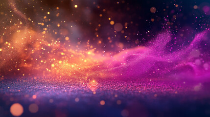 Obraz premium The hologram 60 percent. Holographic projection sale tag 60%. Flickering energy flux of particles. Scientific design of the sale campaign.