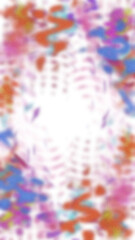 An abstract transparent psychedelic wavy vignette design element overlay.