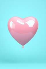 Valentine's Day Pink Heart Balloon Love Romance Valentine s Day Romantic Celebration Festive Holiday Sweet Cute