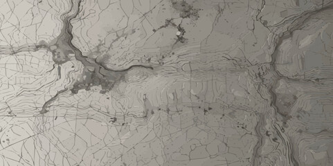Abstract stylized topographic lines in contour map background.