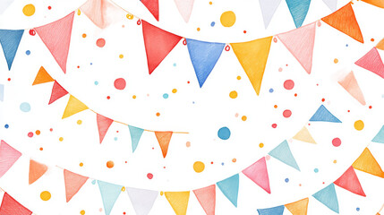 Vector seamless background of colorful flags. The pattern of the flags on a white background.