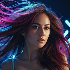 Naklejka premium Portrait of a modern woman