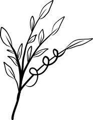 Fototapeta premium Plant card decoration 5