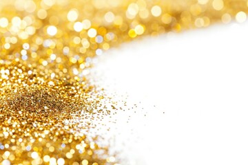 Golden Glitter: Festive Abstract Background for Christmas and New Year Celebrations