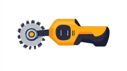 Angle grinder icon. Angle grinder icon on a white background, isolated. The icon has three uses in applications and websites. Vector illustration. Angle grinder icon on a white background.