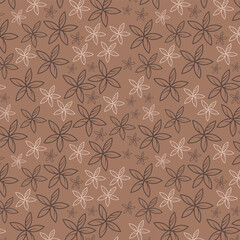 Blossom Flowers seamless vector pattern