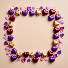 Valentine's heart frame.