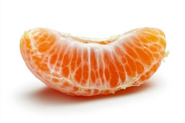 a slice of tangerine. Isolated on a white background