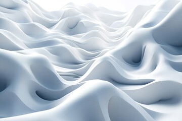 Obraz premium Soft, flowing shapes create an ethereal landscape, evoking tranq