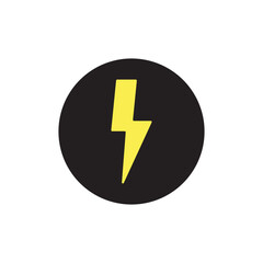 Bolt flat icon vector design illustration, thunderstorm icon, fast vector design illustration. 