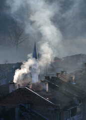 View of the Turkish quarter n winter