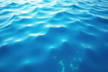 Obraz premium Abstract blue water ripple texture, serene and calming , refreshing, liquid
