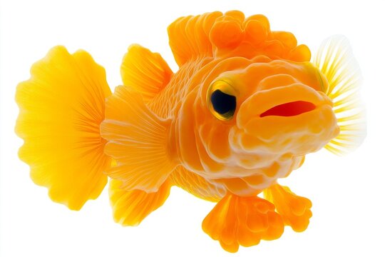 Mediterranean fish Pauro (Pagro Pagrus pagrus) in fresh condition, isolated on a white background