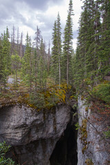 A Cloudy Summer Day at Maligne Canyon