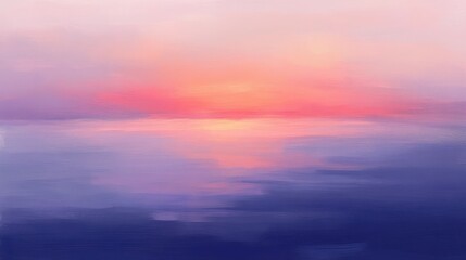 Serene Sunset Reflection Over Calm Waters