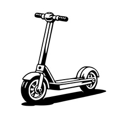 Innovative Electric Scooter Design - Smart Urban Commuting vector svg