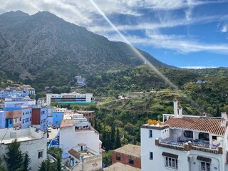 view of the city of chefchaouen hotel Morocco