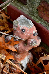 Stone Squirrel Statue
