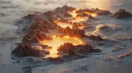 Tactical Map with Conceptual Elements and Bright Light