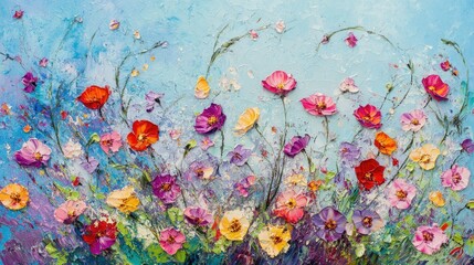 Vibrant Flower Field