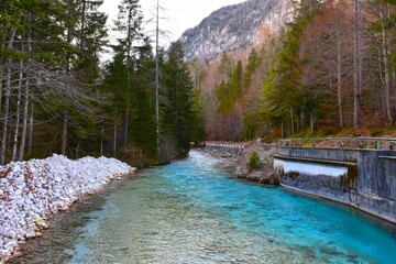 Triglavska Bistrica river at Vrata valley in Julian alps, Gorenjska, Slovenia