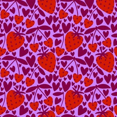 Valentine hearts seamless 14 February love pattern for wrapping paper