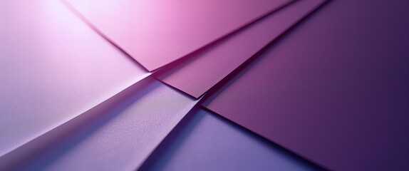 Abstract Geometric Composition with Overlapping Purple Layers. Design. Template.