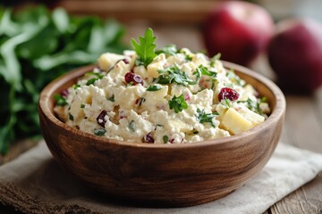 Arugula and cottage cheese salad with cranberries Keto meal suggestion