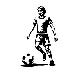 Soccer Player - Football Vector Art