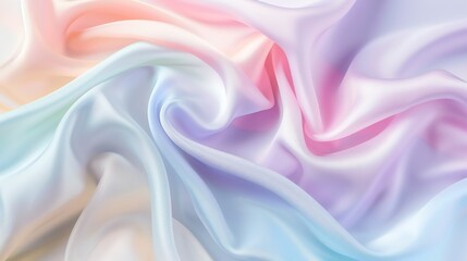 Obraz premium A serene gradient of pastel lilac, baby blue, soft rose, and light cream blends smoothly, creating a harmonious, peaceful palette that evokes calm, balance, and tranquility.