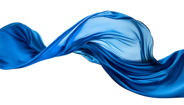 Tela de ola azul en fondo blanco