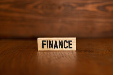 close up photo of the word finance