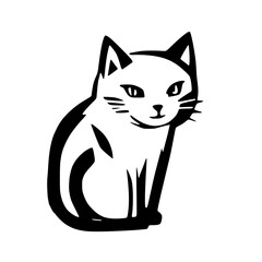 Cat Resting in Comfort - Cozy and Peaceful Vector