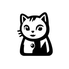 Cat with Poised Stance - Confident Pet Vector