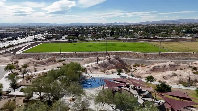 Charlie Frias Park Las Vegas Drone Video Aerial Nevada
