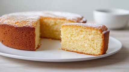 Delicious Homemade Lemon Cake, A Slice of Heaven