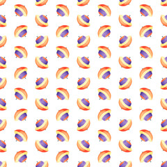 Beautiful toy, great pattern for any purposes. Watercolor illustration. White color background. Abstract art background.