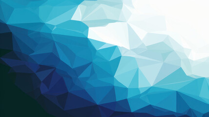 A stunning abstract design featuring a gradient of blue shades, creating a tranquil and serene atmosphere with a geometric triangular pattern.