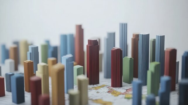 Breakdown of GDP by income levels. Featuring segmented bar charts for low, middle, and high-income countries