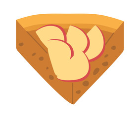 Apple pie piece of pastry