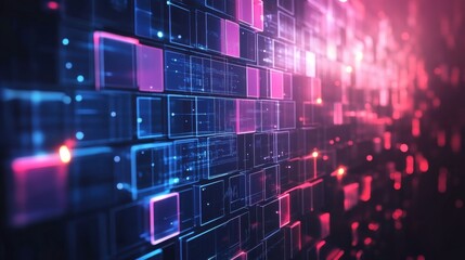 Abstract 3D Analysis with Soft Light and Clean Background