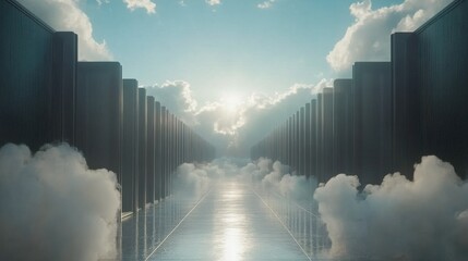 Bright Minimalist Cloud Computing Landscape