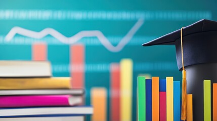 Correlation between GDP growth and education levels. Featuring charts comparing educational attainment and GDP figures