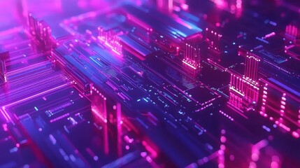 Fototapeta premium Modern Abstract Technology Background in Soft Light